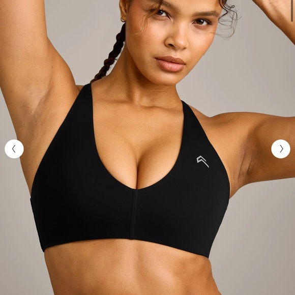 Oner Active Tops - ONER ACTIVE UNIFIEDMOVE MICRO BRALETTE REFLECTIVE LOGO BLACK MEDIUM NWT